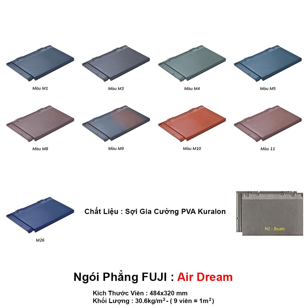 Ngói phẳng Fuji