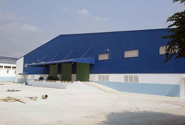 Mái tôn màu xanh dương