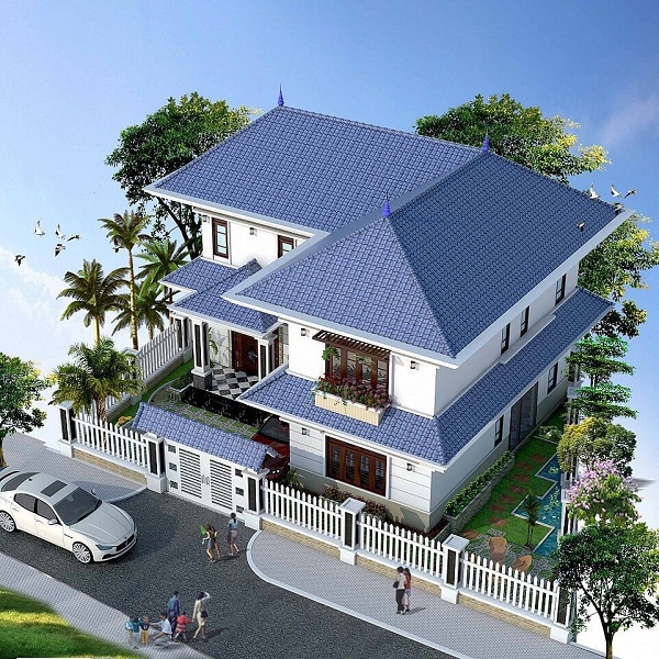 mẫu nhà 2 tầng nông thôn 500 triệu
