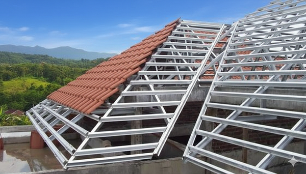 khung kèo thép nhẹ kiến trúc xanh