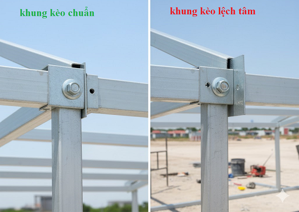 Cách phát hiện khung kèo lắp lệch tâm bằng mắt thường