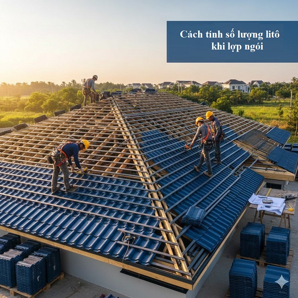 Cách tính số lượng litô khi lợp ngói chuẩn kỹ thuật