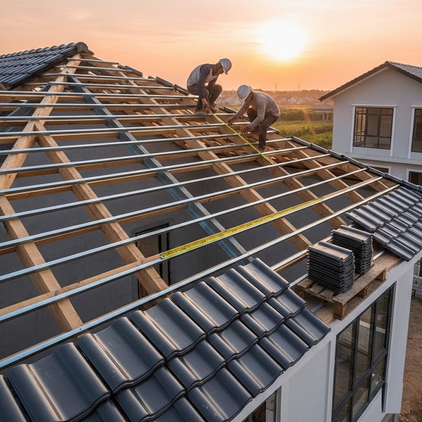 Khoảng cách xà gồ và thanh mè cho mái ngói