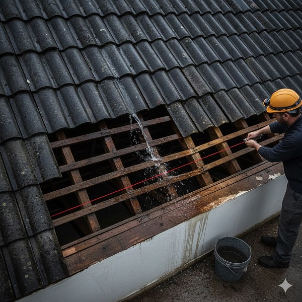 Lợp ngói bị hở khe