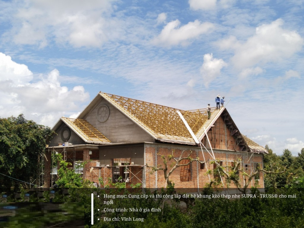 thi công mái ngói tại Vĩnh Long