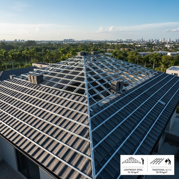 Trọng lượng hệ khung kèo thép nhẹ: Thông số kỹ thuật và ưu thế vượt trội 2026